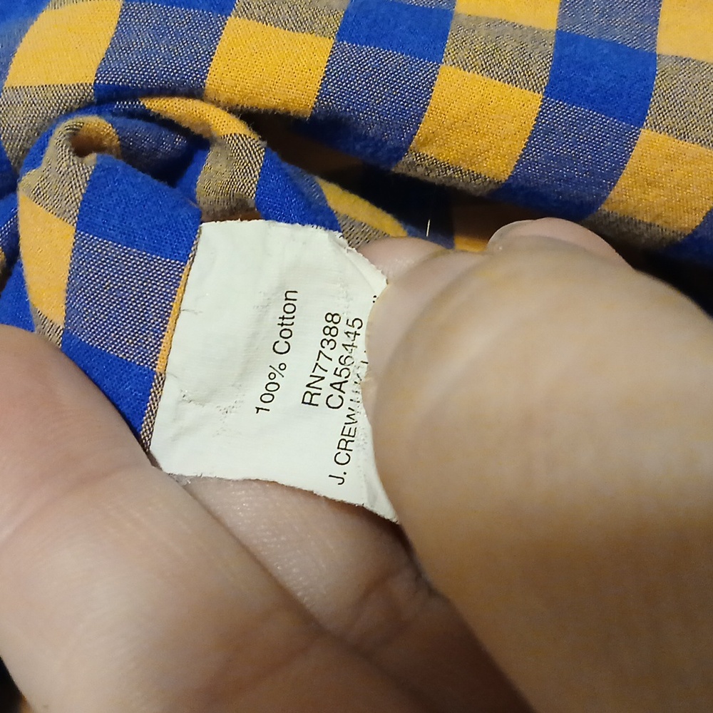 J. Crew Men's Ls Button Down Checked Cotton Shirt… - image 7